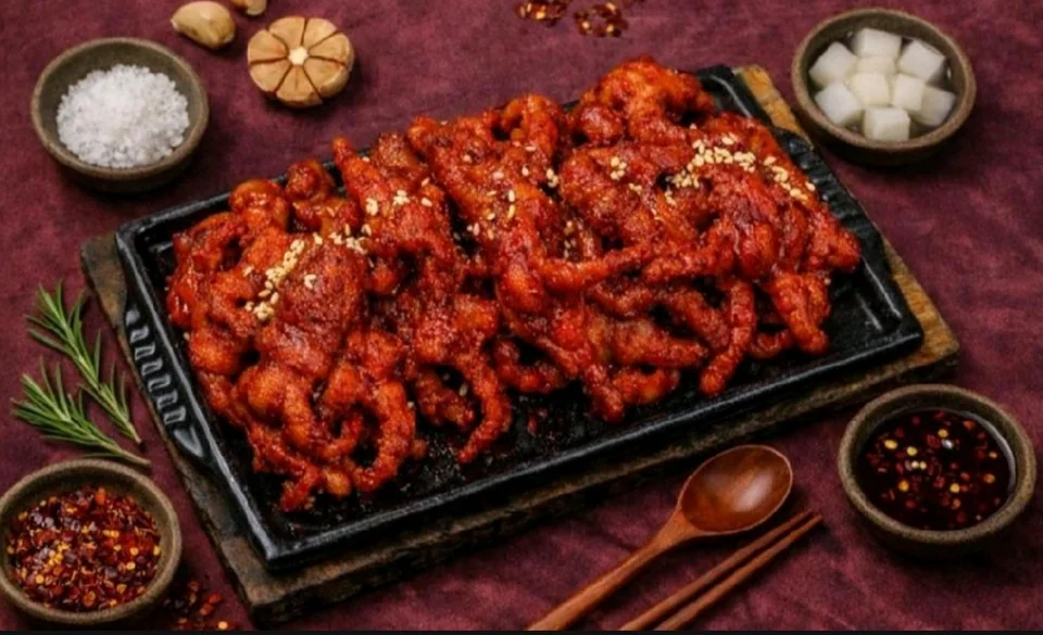 직화무뼈닭발